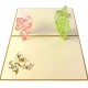 Handmade 3D Pop Up Card Two Butterfly Birthday Valentines Wedding Anniversary Mother's Day Teacher's Day Blank Celebrations