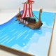 Handmade 3d Popup Card Viking Boat Birthday Wedding Anniversary Fathers Day Graduation Sailing Holiday Leaving Moving Vicky The Viking Valentine's Day