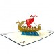 Handmade 3D Pop Up Card Scandinavia Viking Dragon Pirate Boat Birthday Wedding Anniversary Father's Day Moving Leaving Travel Holiday Greetings