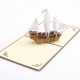 Handmade 3d Pop Up Birthday Card Galleon Boat Ship Father's Day Wedding Anniversary Mother's Day Graduation Leaving Moving Party Invitation