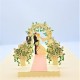 Handmade 3d Pop Up Wedding Card Wedding Gift Invitation Bride Groom Best Man Maid Of Honor Big Day Outdoor Garden Rose Flower Arch Love Kiss