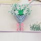 Handmade 3d Pop Up Popup Birthday Card White Lily,wedding Anniversary,valentines,mother's Day,thank You Card