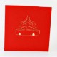 Handmade 3d Pop Up Birthday Popup Greeting Card Xian Bell Tower Wedding Anniversary Christmas New Year Eve Party Invitation Valentines Day Father's Day Mother's Day Engagement School Enrolment Graduation Gift