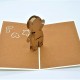 Handmade 3d Pop Up Card Gingerbread Man Christmas Halloween Easter Kid Birthday Valentine's Day Wedding Anniversary Baby Birth Shower Celebrations Greetings Party