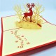 Handmade 3D Pop Up Xmas Card Happy Christmas Reindeer Snowflakes Tree Star David Origami Greetings Christmas Gift Ornament