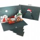 Handmade 3D Pop Up Christmas Card Santa Claus Snowman Reindeer Evergreen Conifer Tree Gift Delivery Card