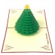 Handmade 3D Pop Up Christmas Card, greeting Card, Evergreen Conifer tree, Xmas Gift Ornament Decoration