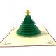 Handmade 3D Pop Up Christmas Card, greeting Card, Evergreen Conifer tree, Xmas Gift Ornament Decoration