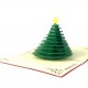 Handmade 3D Pop Up Christmas Card, greeting Card, Evergreen Conifer tree, Xmas Gift Ornament Decoration