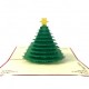 Handmade 3D Pop Up Christmas Card, greeting Card, Evergreen Conifer tree, Xmas Gift Ornament Decoration