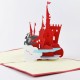 Handmade 3d Pop Up Castle Knight Prince Horse Fairy Tale Cartoon Disney Fantasy Birthday Valentines Easter Wedding Father's Day Card For Him