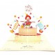 Handmade 3d Pop Up Birthday Card Clown Circus Tent Horse Elephant Jumbo Trumpet Banner Firework Cake Kid Child Partner Girlfriend Boyfriend