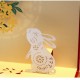 Handmade 3D Pop Up Card Rabbit Moon Tree Birthday Easter Mother's day Father's day Wedding Anniversary Valentine's day New Pet Animal New Home New Garden Thank you Retirement Mid Autumn Festival Blank Card