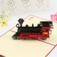 Handmade 3D Pop Up Card Vintage Steam Train Birthday Valentine's Day Anniversary Father's Day Mother's Day 