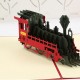 Handmade 3D Pop Up Card Vintage Steam Train Birthday Valentine's Day Anniversary Father's Day Mother's Day 