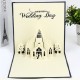 Handmade 3d Pop Up Card Big Day Church Wedding Red Blue Ceremony Birthday Marriage Proposal Valentines Engagement Party Invitation Gift Her